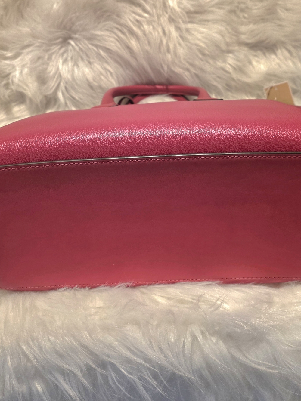 Michael Michael Kors Avril Large Raspberry Satchel Bag & Matching Wallet NWT - Picture 9 of 17